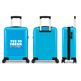 Stickercase handbagage reiskoffer-Licht blauw