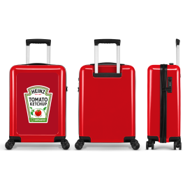 Stickercase handbagage reiskoffer-Rood