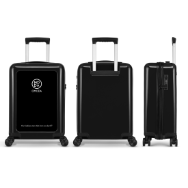 Stickercase handbagage reiskoffer-Zwart