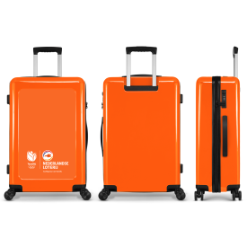 Stickercase reiskoffer 65 cm-Oranje