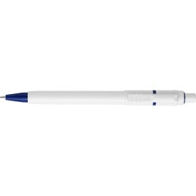 Stilolinea balpen - kunststof - Dokumental inkt blauw - gekleurde punt en ring - ECO-Blauw