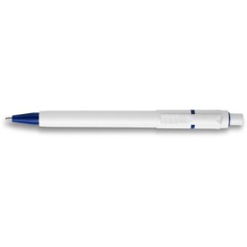 Stilolinea balpen - kunststof - Dokumental inkt blauw - gekleurde punt en ring - ECO