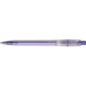Stilolinea Oslo Frosty balpen - kunststof - blauwe inkt - transparante clip en tip - ECO