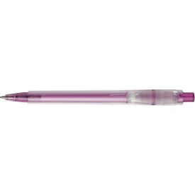 Stilolinea Oslo Frosty balpen - kunststof - blauwe inkt - transparante clip en tip - ECO