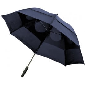 Stormparaplu 8 panelen dubbele laag met foam handvat-Blauw-Zonder opdruk