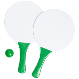 Cupsol strandtennisspel - versterkt gekleurd handvat - gekleurde bal