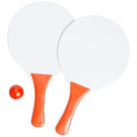Cupsol strandtennisspel - versterkt gekleurd handvat - gekleurde bal