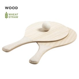 Saiker strand rackets - hout - tarwestro balletje