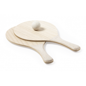 Saiker strand rackets - hout - tarwestro balletje