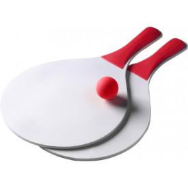 Strand tennisset in gaashoes-Rood-Zonder opdruk