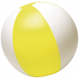 Strandbal opblaasbaar diverse kleuren, Ø 26 cm-Geel