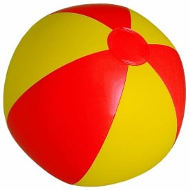 Portobello strandbal - Ø 28 cm - PVC - opblaasbaar