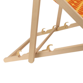 Strandstoel M – verstelbaar – stevig houten frame