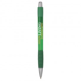 BIC® Striped grip balpen - kunststof - diverse kleuren