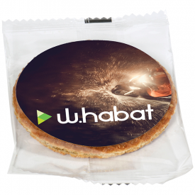Stroopwafel met etiket-Transparant