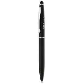 Quim stylus balpen - aluminium - blauwe inkt - matte afwerking - draaimechanisme