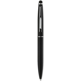 Quim stylus balpen - aluminium - blauwe inkt - matte afwerking - draaimechanisme