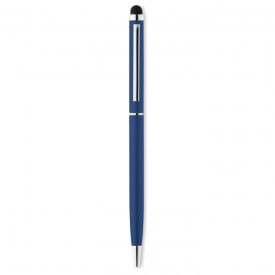Stylus pen met glimmende chromen clip-Blauw