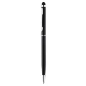 Neilo stylus balpen - gerecycled aluminium - blauwe inkt - matte afwerking - chromen clip