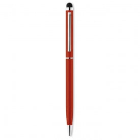 Stylus pen met glimmende chromen clip-Rood