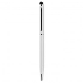 Stylus pen met glimmende chromen clip-Wit