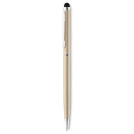 Neilo stylus balpen - gerecycled aluminium - blauwe inkt - matte afwerking - chromen clip