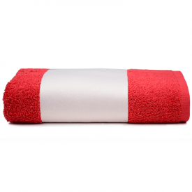 Sublimatie handdoek 50 x 100 cm-Rood