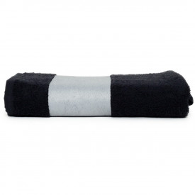 Sublimatie handdoek 70 x 140 cm-Zwart
