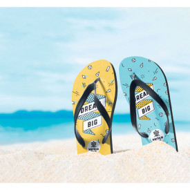 Domel strandslippers - rubber/polyester - maat 38-41