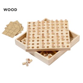 Sudoku behendigheidsspel - hout - in houten kist