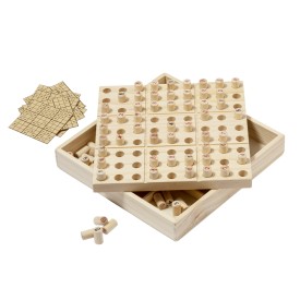 Sudoku behendigheidsspel - hout - in houten kist