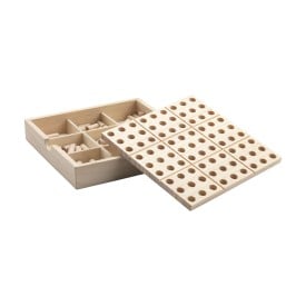 Sudoku woodgame bordspel - dennenhout - in kraft doos