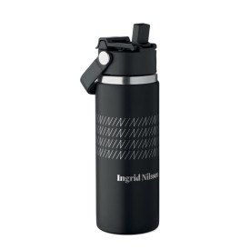 Suma grip dubbelwandige fles 500ml-Zwart