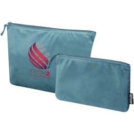 Swift GRS gerecyclede fluwelen toilettasset-Deep sea green