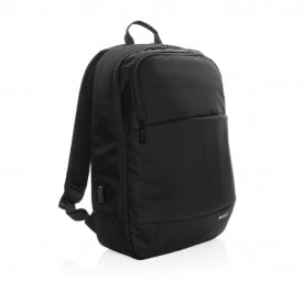 Swiss Peak AWARE™ moderne 15,6" laptoprugzak-Zwart