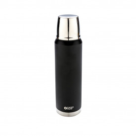 Swiss Peak Elite 1L copper vacuüm fles-Zwart