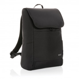 Swiss Peak Fern AWARE™ RPET allover zip 15" laptop rugzak-Zwart