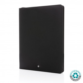 Swiss Peak Heritage RCS rPU A4 portfolio met rits-Zwart