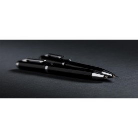 Swiss Peak Luzern pennenset - staal - blauwe inkt - balpen en potlood - geschenkverpakking