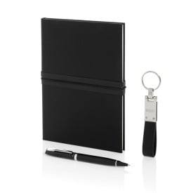 Swiss Peak certifies business gift set - gerecycled papier/RVS