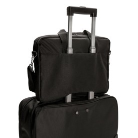 Swiss Peak Slim 15,4" laptoptas 5L - polyester 1680D - twee hoofdvakken