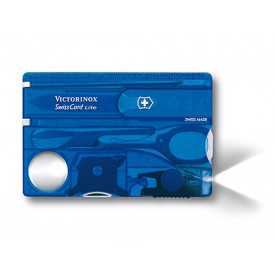 SwissCard Lite, Victorinox-Transparant blauw