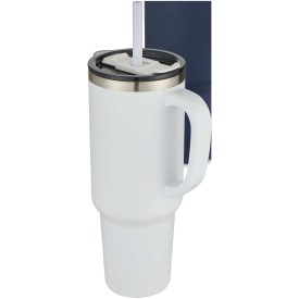 Sydney 1200 ml dubbelwandige RCS gecertificeerde vacuümgeïsoleerde mok van koper met rietje