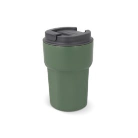 T-ceramic thermomok met deksel Zambezi 350ml-Olijfgroen