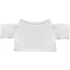 T-shirt voor kleine knuffel-Wit-Zonder opdruk