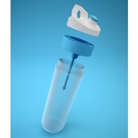 Tacx Fuse bidon 450ml - PE - vaatwasserbestendig - gekleurde fles en dop