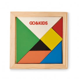 Tangram puzzel - hout - 7 stukjes