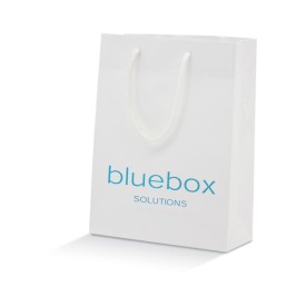 Papieren Tas Klein-Wit papier, #ffffff-1 kleur