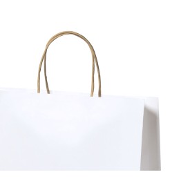 Taurel papieren tas 100 g/m² - A4 - wit - gedraaid koord