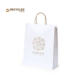 Taurel papieren tas 100 g/m² - A4 - wit - gedraaid koord